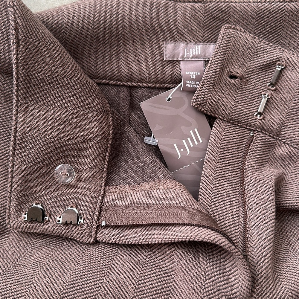 NWT JJill tweed look comfortable knit trousers - Picture 9 of 9
